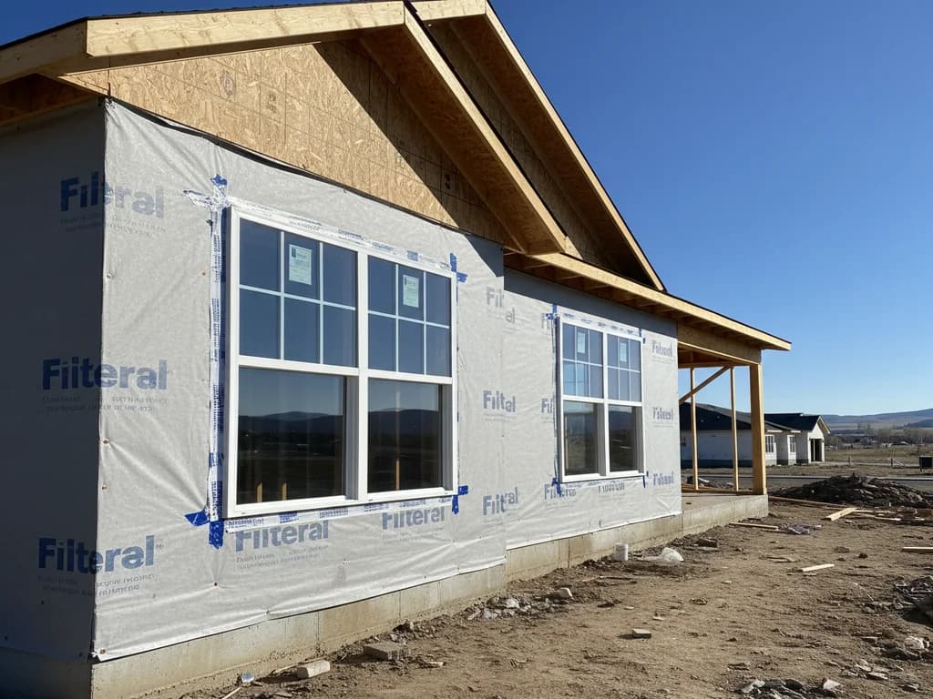 New construction windows installed in a framed home — New Construction Windows in Parma, Canyon County, Idaho